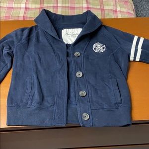 Button down open sweater